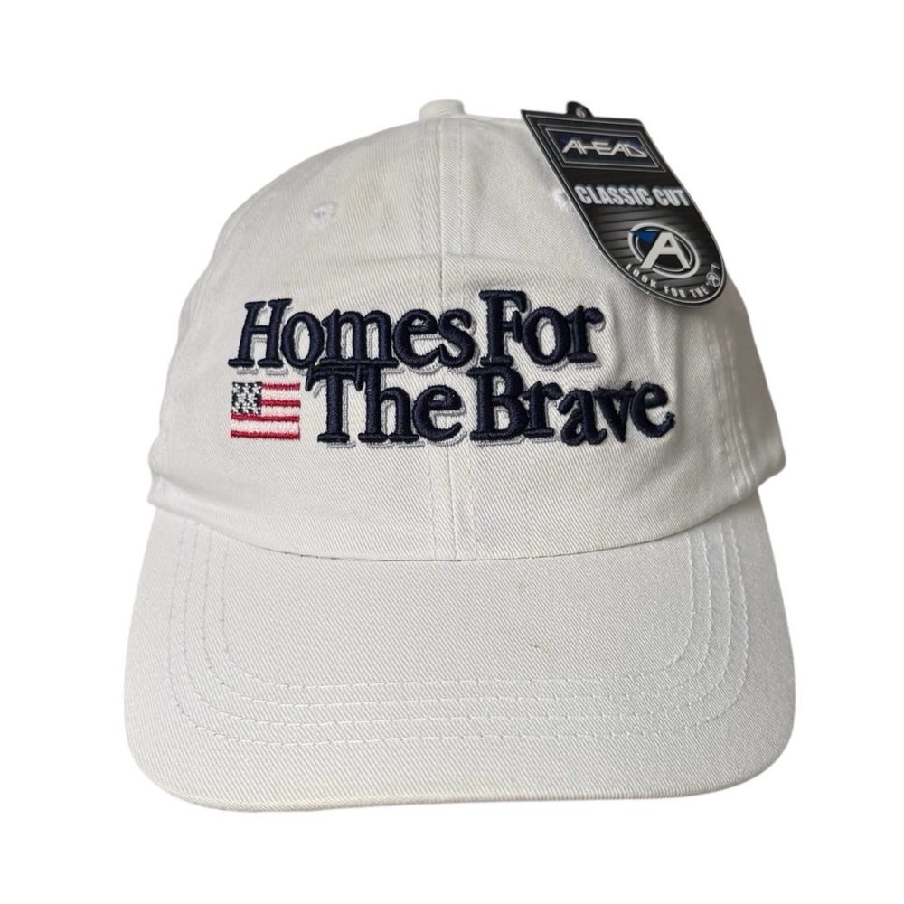 4/$25 Authentic Ahead Headgear Homes For The Brave Baseball Cap Classic Cut